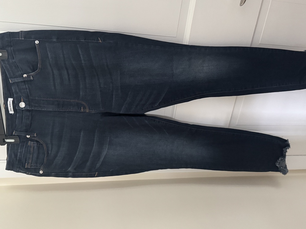 Good American Good Leg Womens Jeans Size 18 Stretch Frayed Hem